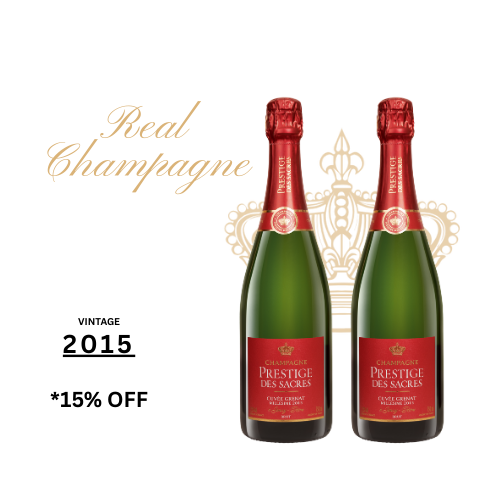 Champagne Prestige Des Sacres Cuvee Grenat 2015 750ML 2 Pack | Thirst Beverage Marketplace