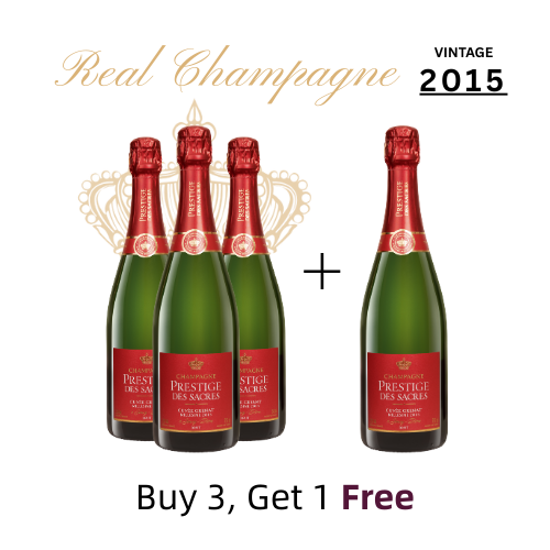 Champagne Prestige Des Sacres Cuvee Grenat 2015 750ML 4 Pack | Thirst Beverage Marketplace