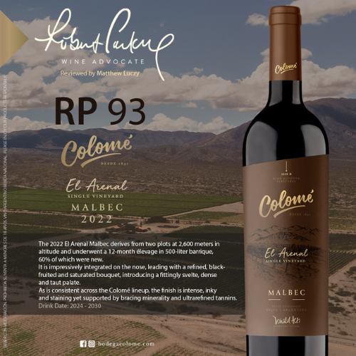 Colome El Arenal Single Vineyard Malbec 2022 750ML thumbnail 2 | Thirst Beverage Marketplace