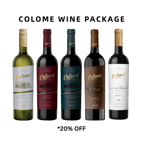 Colome Wine Package 5 (bottles) 750ML | Thirst Beverage Marketplace