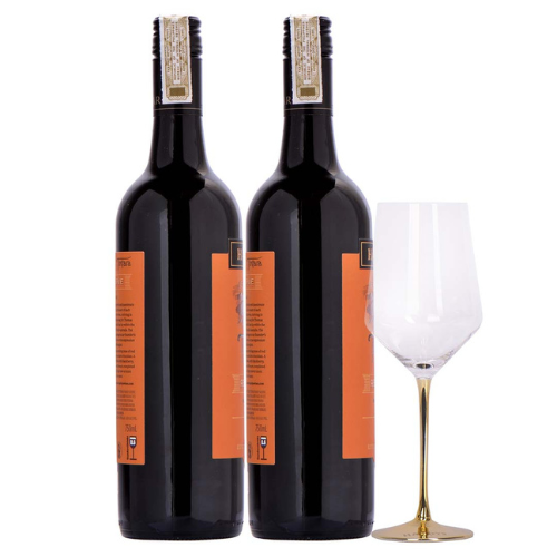 Hardy's Tintara Shiraz 750ML Twin Pack with Free Gold Stem Glass thumbnail 4 | Thirst Beverage Marketplace