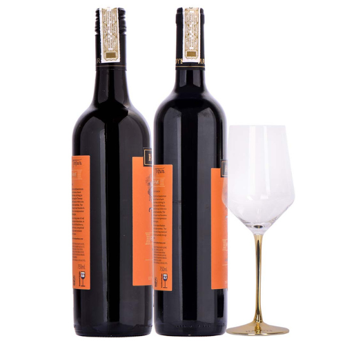 Hardys Tintara Shiraz & Cabernet Sauvignon 750ML Bundle with Free Gold Stem Glass thumbnail 3 | Thirst Beverage Marketplace