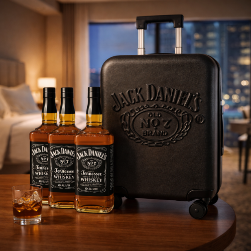 Jack Daniel’s Old No.7 3-Bottle Whiskey Bundle with Limited Travel Suitcase thumbnail 2 | Thirst Beverage Marketplace