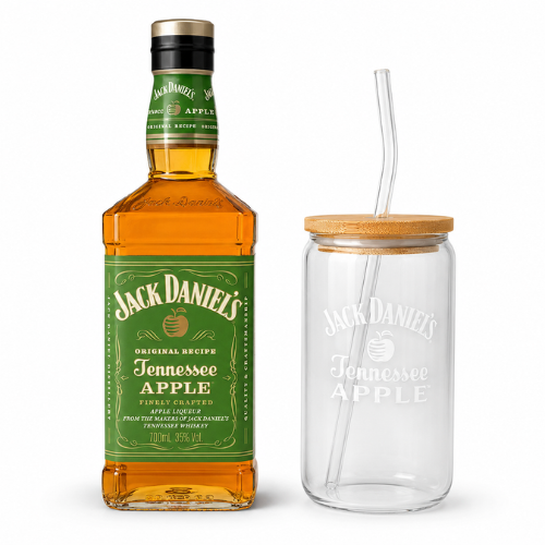 Jack Daniel's Tennessee Apple with Mason Jar Glass | Thirst Beverage Marketplace