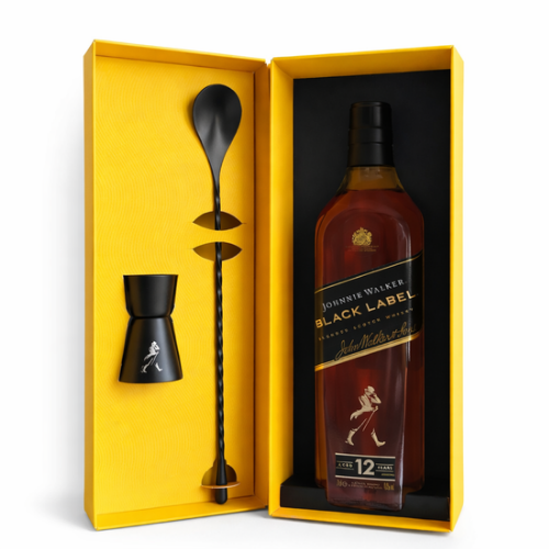 Johnnie Walker Black Label 12 Year Old Blended Scotch Whisky | Gift Set | Thirst Beverage Marketplace