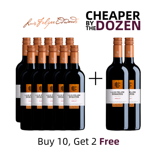 Luis Felipe Edwards Merlot 750ML 12 Pack | Thirst Beverage Marketplace