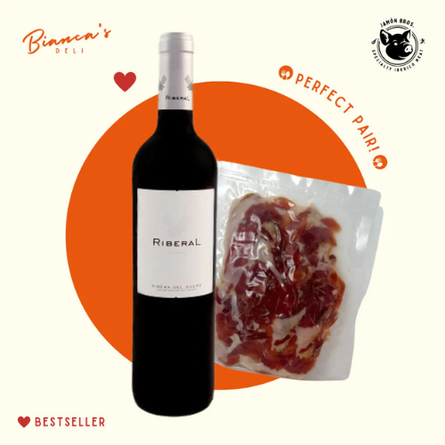 Riberal Roble 750ML & Jamon Serrano | Thirst Beverage Marketplace