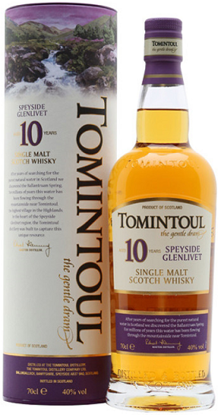Tomintoul 10 Year Old Single Malt Scotch Whisky 700ML | Thirst Beverage Marketplace