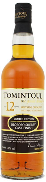 Tomintoul 12 Year Old Oloroso Sherry Cask Finish 700ML | Thirst Beverage Marketplace